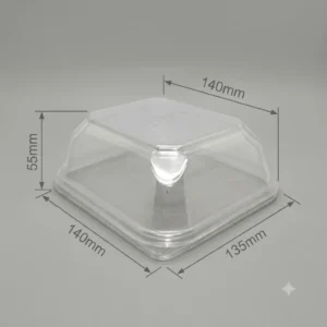 K60 Clear Plastic Takeaway Lid (Fits Fomo 60 Base)