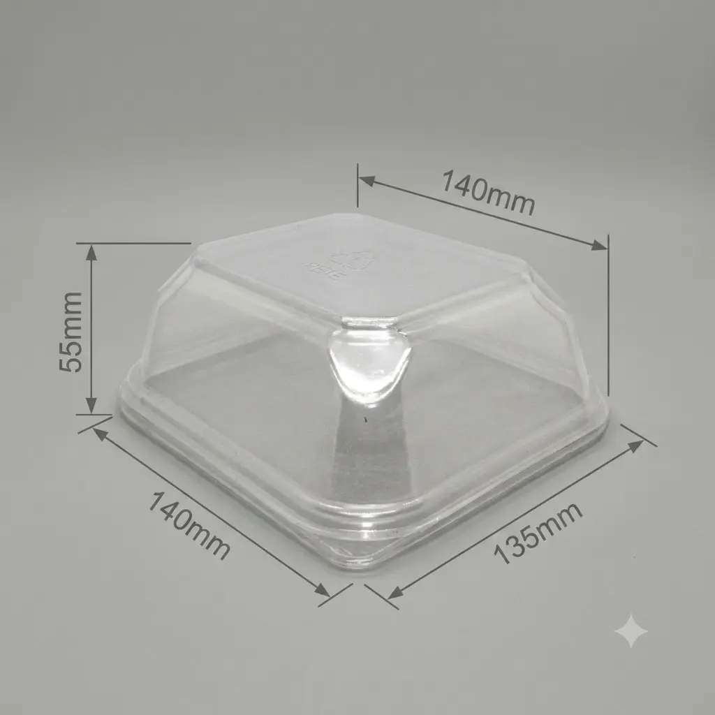 K60 Clear Plastic Takeaway Lid (Fits Fomo 60 Base)
