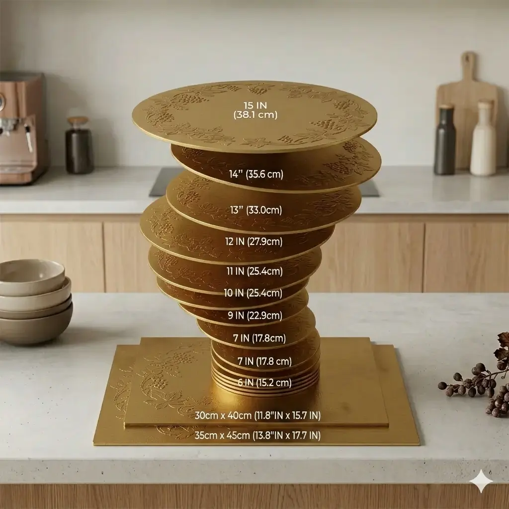 Cake Boards Gold