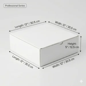 Cake Box 12" X 12" X 5" / 30.5cm X 30.5cm X 12.5cm