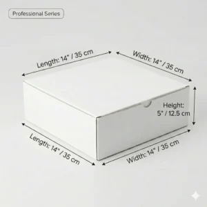 Cake Box 14" X 14" X 5" / 35cm X 35cm X 12.5cm