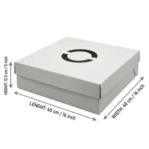Cake Box 16" X 16" X 5" / 40cm X 40cm X 12.5cm