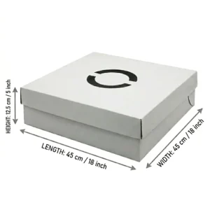 Cake Box 18" X 18" X 5" / 45cm X 45cm X 12.5cm