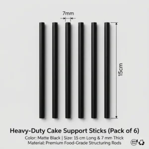 Heavy-Duty Cake Support Sticks (Pack of 6)