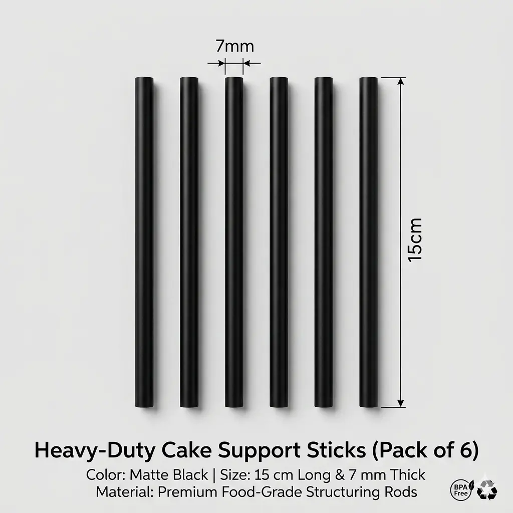 Heavy-Duty Cake Support Sticks (Pack of 6)