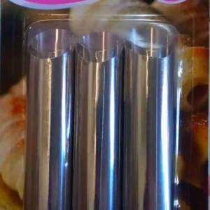 Stainless Steel Cannoli Molds (Pack of 3)