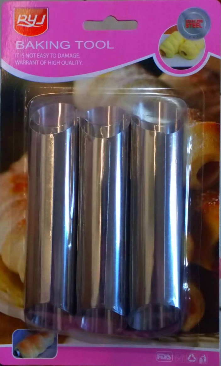 Stainless Steel Cannoli Molds (Pack of 3)