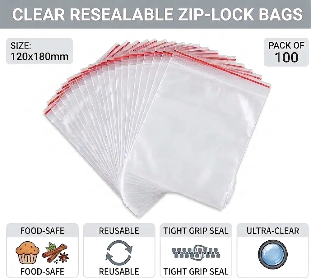 Zip-lock Bag 120x180mm