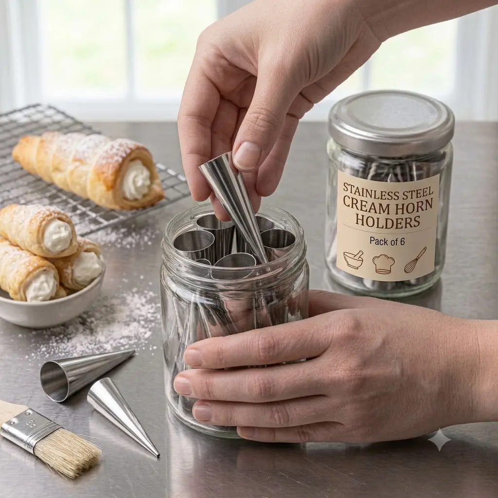 Stainless Steel Cream Horn Holders (Pack of 6)