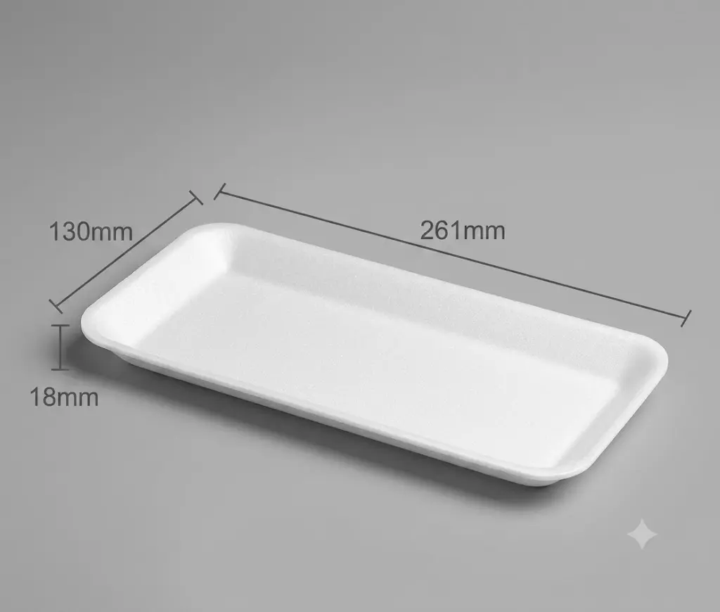 Fomo Food Tray No.75 Swiss Roll Holder Packaging Container (260x130x18mm)