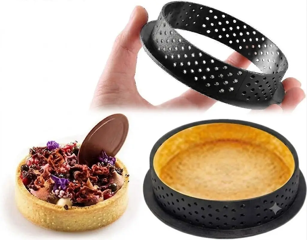 Thermoplastic Round Tart Rings (8cm x 2cm - Pack of 6)